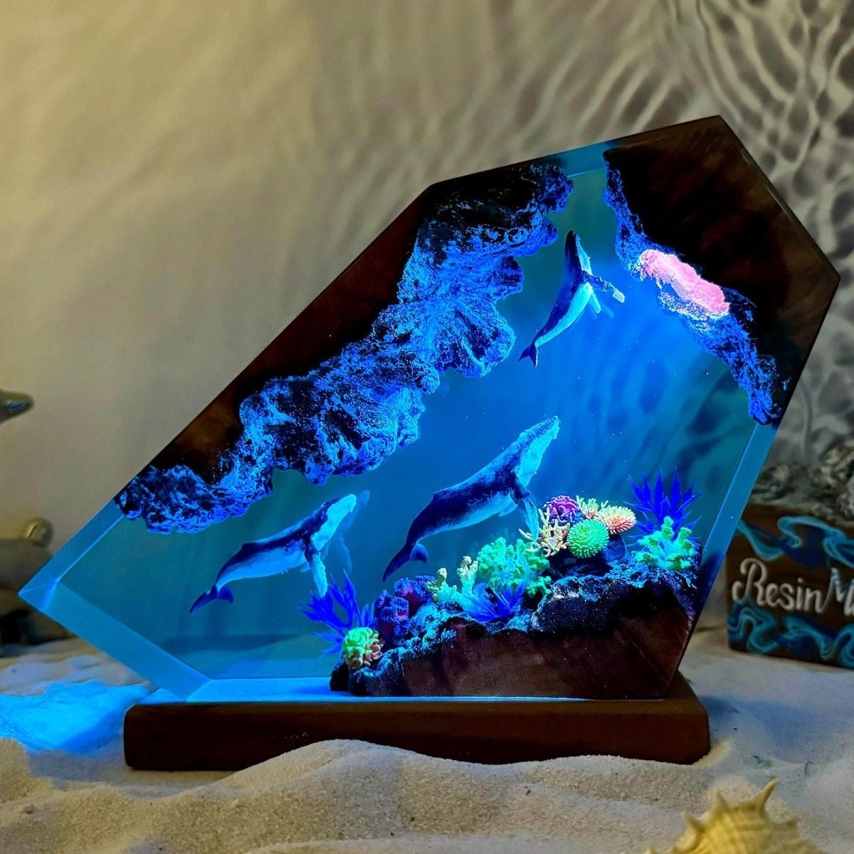 Handmade Ocean Resin Lamps | Deep Sea Epoxy Night Light Collection (Multiple Styles)