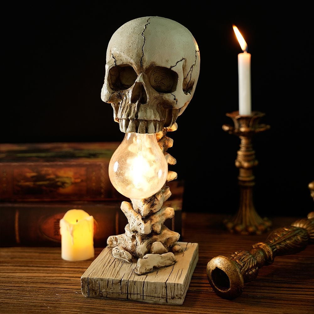 Gothic Skull Table Lamp – Unique Home Décor & Creepy-Cool Lighting