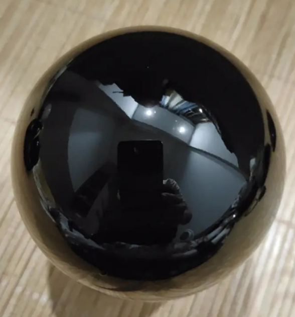 Natural Obsidian Crystal Ball Sphere, Black Scrying Crystal Ball for Divination & Decor